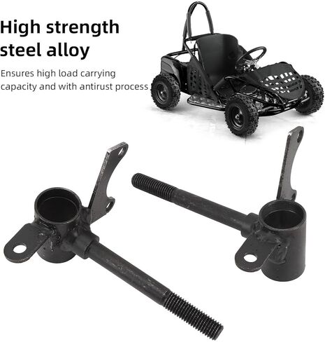Front Wheel Steering Knuckle Spindle 10mm Shaft for Karts ATVs Quads Replacement Pair with Bearings and Cylinders in Saudi Arabia
