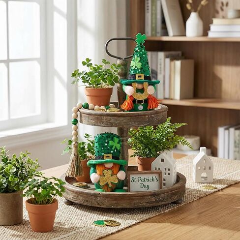 St Patricks Day Leprechaun Plush Gnomes Decorations - Irish Green Gnome Doll Home Table Centerpiece Ornament - Perfect St Patrick's Day Gifts for Irish Holiday Decor in Saudi Arabia