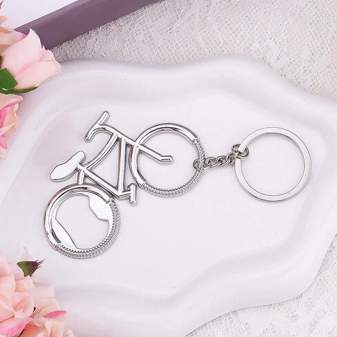 Bike Bottle Opener Keychain for Cyclists Metal Bicycle Key Chain for Women Men Birthday Christmas Gift for Bike Lovers Rider Bottle Opener Key Ring Charm in Saudi Arabia