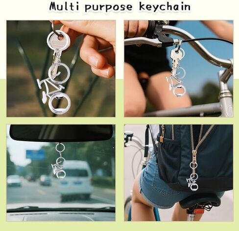 Bike Bottle Opener Keychain for Cyclists Metal Bicycle Key Chain for Women Men Birthday Christmas Gift for Bike Lovers Rider Bottle Opener Key Ring Charm in Saudi Arabia