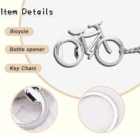 Bike Bottle Opener Keychain for Cyclists Metal Bicycle Key Chain for Women Men Birthday Christmas Gift for Bike Lovers Rider Bottle Opener Key Ring Charm in Saudi Arabia