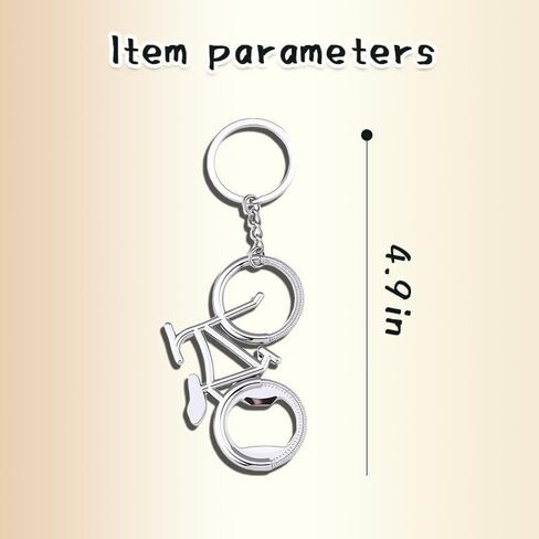 Bike Bottle Opener Keychain for Cyclists Metal Bicycle Key Chain for Women Men Birthday Christmas Gift for Bike Lovers Rider Bottle Opener Key Ring Charm in Saudi Arabia