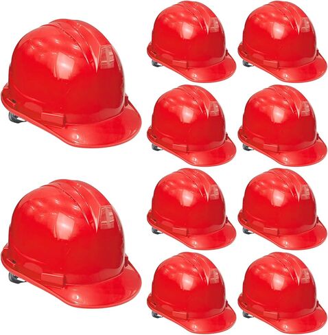 10 قطع من القبعات الصلبة للتعليق، قبعات صلبة كبيرة الحجم للسلامة، نمط قبعة السقاطة مع أشرطة تاج ذاتية الضبط للرجال والنساء in Kuwait