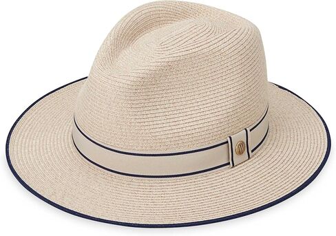 Wallaroo Sterling Fedora Hat (Mixed Camel, Medium/Large) – UPF 50+ Flexi-Weave Sun Protection | 3-Inch Brim | Packable Adjustable Fit | Perfect for Golf, Travel, Resort Wear in Saudi Arabia