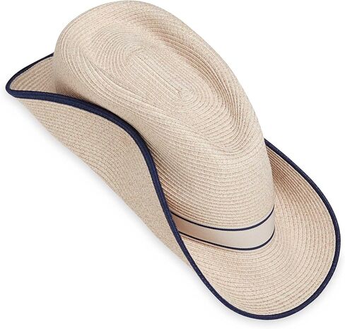 Wallaroo Sterling Fedora Hat (Mixed Camel, Medium/Large) – UPF 50+ Flexi-Weave Sun Protection | 3-Inch Brim | Packable Adjustable Fit | Perfect for Golf, Travel, Resort Wear in Saudi Arabia
