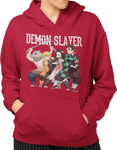 Demon Slayer Kimetsu no Yaiba Slay Squad Mens and Womens Pullover Hoodies in Saudi Arabia