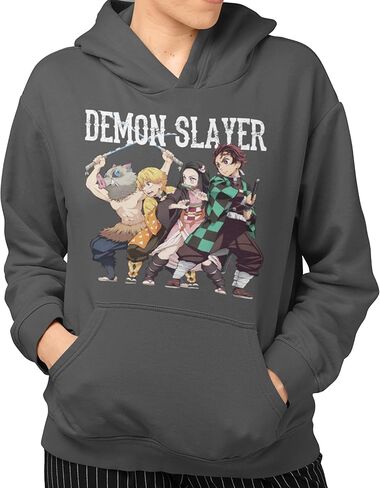 Demon Slayer Kimetsu no Yaiba Slay Squad Mens and Womens Pullover Hoodies in Saudi Arabia