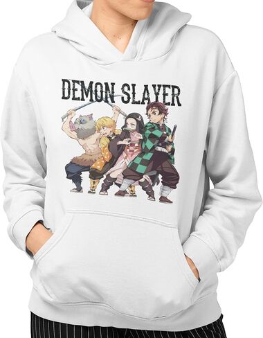 Demon Slayer Kimetsu no Yaiba Slay Squad Mens and Womens Pullover Hoodies in Saudi Arabia