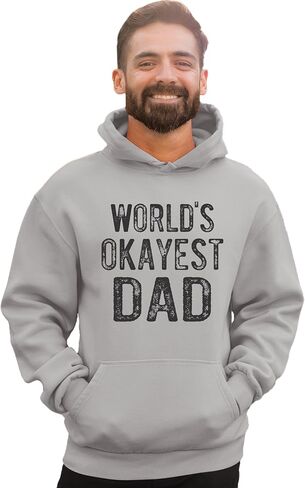 Go All Out World's Okayest Dad Funny Idea Mens Sweatshirt Hoodie in Kuwait