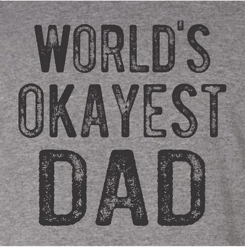 Go All Out World's Okayest Dad Funny Idea Mens Sweatshirt Hoodie in Kuwait
