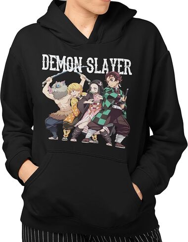 Demon Slayer Kimetsu no Yaiba Slay Squad Mens and Womens Pullover Hoodies in Saudi Arabia
