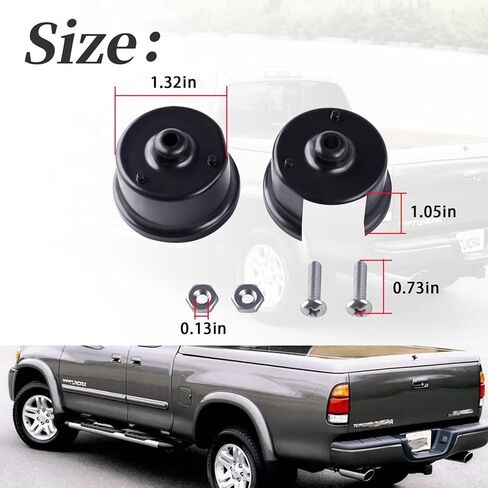 2Pcs Tailgate Hinge Bushings (Tail Gate Bushings Set) Compatible with Toyota Tundra 2000-2006.for Tailgate Abnormal Noise and Tailgate Not Being Able to Open in Saudi Arabia