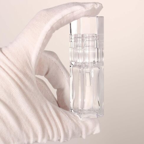 COSIDEA 18pcs Empty 6ml Square Clear PETG lip gloss tubes big deo foot wand lipgloss tube container for lip oil in Saudi Arabia