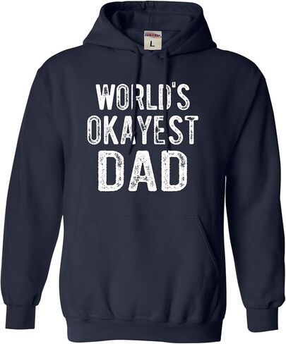 Go All Out World's Okayest Dad Funny Idea Mens Sweatshirt Hoodie in Kuwait