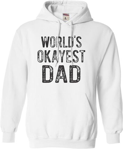 Go All Out World's Okayest Dad Funny Idea Mens Sweatshirt Hoodie in Kuwait