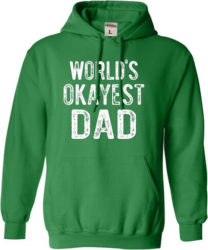 Go All Out World's Okayest Dad Funny Idea Mens Sweatshirt Hoodie in Kuwait