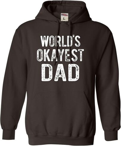 Go All Out World's Okayest Dad Funny Idea Mens Sweatshirt Hoodie in Kuwait