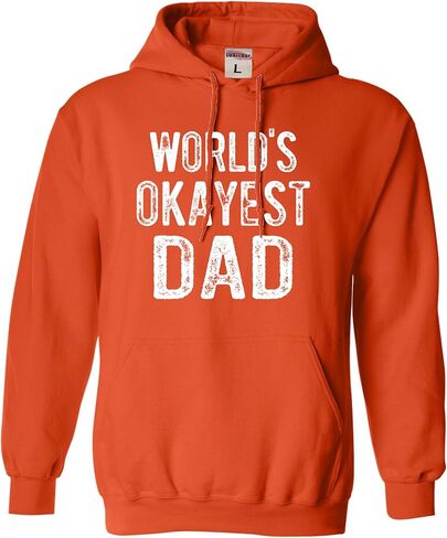 Go All Out World's Okayest Dad Funny Idea Mens Sweatshirt Hoodie in Kuwait