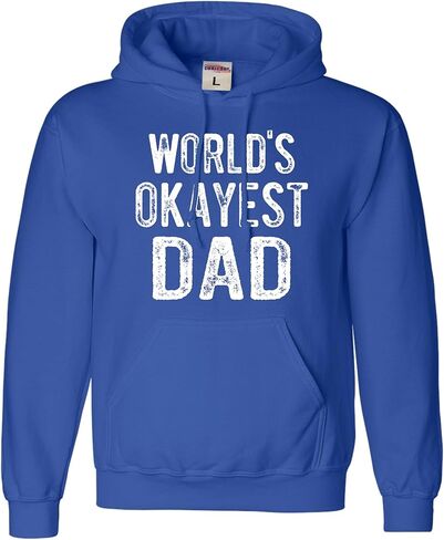 Go All Out World's Okayest Dad Funny Idea Mens Sweatshirt Hoodie in Kuwait