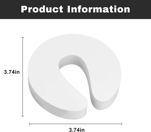 6Pcs White Foam Door Stopper Prevents Door Slamming and Protects Fingers Soft Cushion for Home Safety in Saudi Arabia