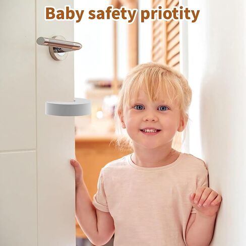 6Pcs White Foam Door Stopper Prevents Door Slamming and Protects Fingers Soft Cushion for Home Safety in Saudi Arabia