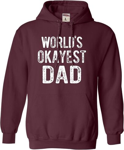 Go All Out World's Okayest Dad Funny Idea Mens Sweatshirt Hoodie in Kuwait