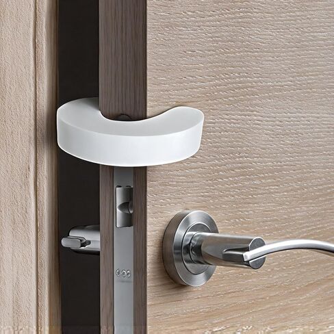 6Pcs White Foam Door Stopper Prevents Door Slamming and Protects Fingers Soft Cushion for Home Safety in Saudi Arabia