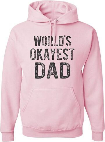 Go All Out World's Okayest Dad Funny Idea Mens Sweatshirt Hoodie in Kuwait