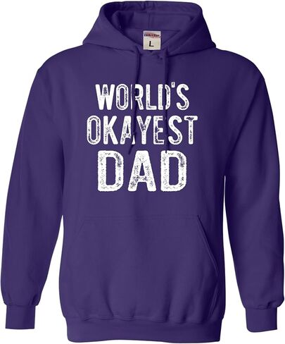 Go All Out World's Okayest Dad Funny Idea Mens Sweatshirt Hoodie in Kuwait