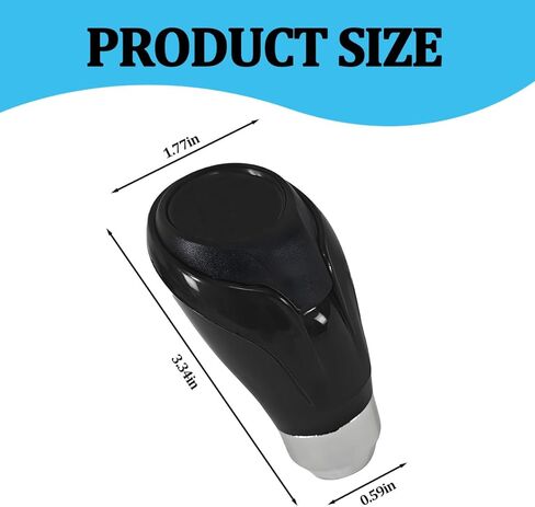 Car Gear Shifter Knob, Vehicle Gear Shifter Head Handle Lever Knob, Comfortable Automotive Interior Transmission Shifting Handle Replacement, Universal for SUV Caravan Pickup in Kuwait