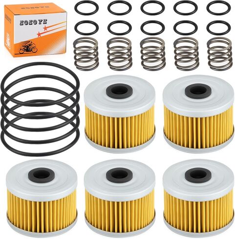 For Honda ATC TRX XR 250 300 350 400 500 600 650 5Pcs Oil Filter & Spring O-Ring Kit 15410-KF0-305 in Saudi Arabia