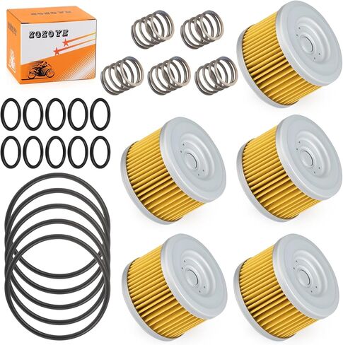 For Honda ATC TRX XR 250 300 350 400 500 600 650 5Pcs Oil Filter & Spring O-Ring Kit 15410-KF0-305 in Saudi Arabia
