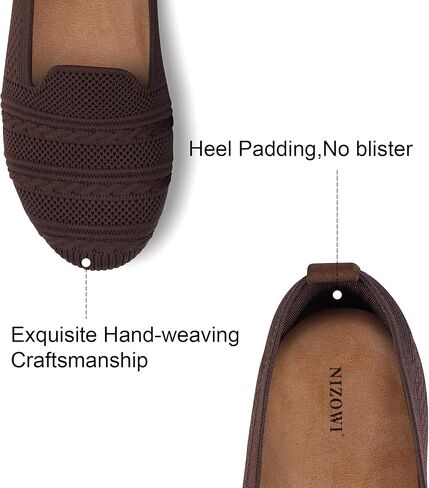 Women's Ballet Flat Shoes Washable Knit Dress Shoes Comfortable Round Toe Slip on Women Flats Dressy Loafer for Business Casual Office Work Ballerina Wedding in Saudi Arabia