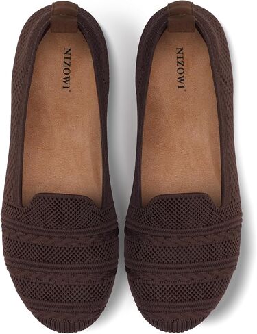 Women's Ballet Flat Shoes Washable Knit Dress Shoes Comfortable Round Toe Slip on Women Flats Dressy Loafer for Business Casual Office Work Ballerina Wedding in Saudi Arabia