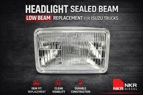 Headlight Sealed Beam | Low Beam Front Headlamp | for Isuzu NPR, NPR-HD, NQR, NRR | 1987-2005 in Kuwait