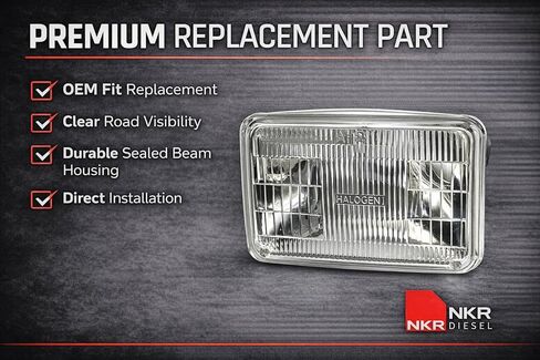 Headlight Sealed Beam | Low Beam Front Headlamp | for Isuzu NPR, NPR-HD, NQR, NRR | 1987-2005 in Kuwait