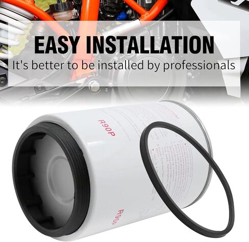 R90P Fuel Water Separator Filter, Replacement for 790R, 690R, 490R, RC390 Series 30 Micron Diesel Engine, Replaces FS19521 8159975 BF1360 4230-0100 in Saudi Arabia