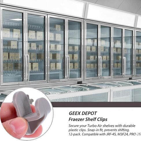 مقاطع الجرف البديلة لتجميات الهواء والثلاجات التوربو ، مقاطع الرف البلاستيكية الرمادية ، 12 عبوة (12) in Kuwait