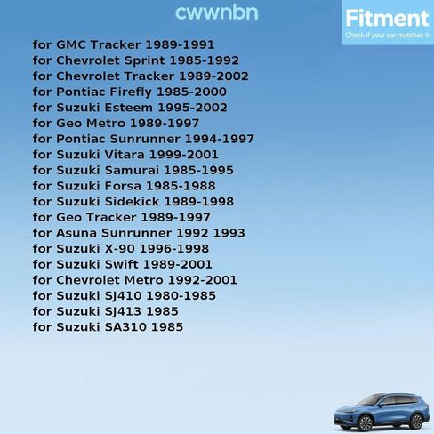 جبهة Asuna Sunrunner 1992 1993 لسيارة شيفروليه مترو، سبرينت، تراكر 1985 1986-2002 استبدال 09283-32003، 09283-32002، 09283-32016 علبة نقل عمود الإدخال الختم 1 قطعة in Kuwait