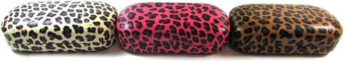 1 Hard Leopard Print Case Sunglasses Eye Glasses Portable Clam Shell Protector in Kuwait