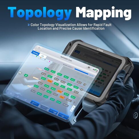 أداة مسح ثنائية الاتجاه XTOOL X100 MAX مدعومة بالذكاء الاصطناعي مع برنامج ECU Pr0gramming وC0ding، أداة تشخيص لاسلكية للسيارات مع خريطة طبولوجيا و[محول KC501]، 42+ إعادة ضبط، FCA/CAN FD/DoIP، تحديثات لمدة عامين in Saudi Arabia