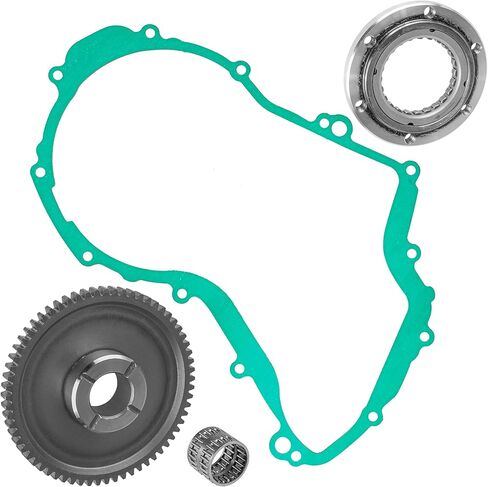 Caltric Starter Clutch Gear Idler and Bearing Kit compatible with Yamaha Big Bear 400 YFM400 4WD 2000-2012 in Saudi Arabia