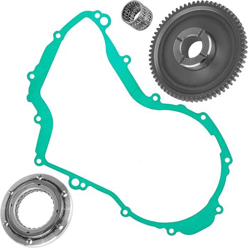 Caltric Starter Clutch Gear Idler and Bearing Kit compatible with Yamaha Big Bear 400 YFM400 4WD 2000-2012 in Saudi Arabia
