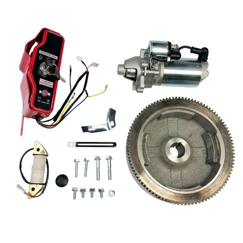 Electric Start Motor Kit for Honda GX390 GX340 Complete Starter System with Flywheel, Ring Gear, Ignition Coil, Key Switch and Solenoid in Saudi Arabia
