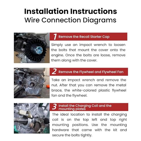 Electric Start Motor Kit for Honda GX390 GX340 Complete Starter System with Flywheel, Ring Gear, Ignition Coil, Key Switch and Solenoid in Saudi Arabia