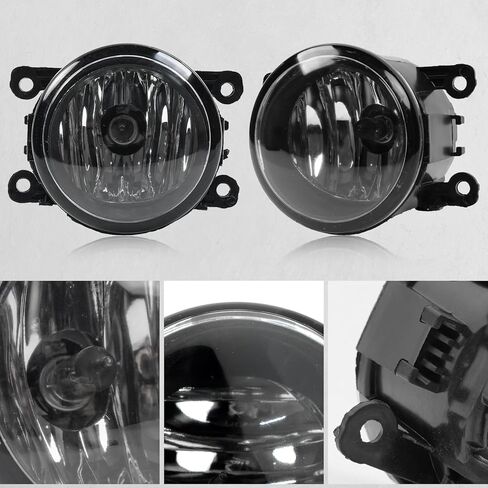Fog Lights W/Bulbs Compatible with 08-14 Ford Focus,11-15 Explorer,13-16 Fusion,14-15 Fiesta, Halogen Front Bumper Driving Fog Lamps Replacement,Driver and Passenger Side in Saudi Arabia