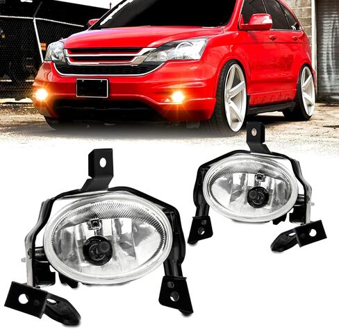 استبدال مجموعة مصابيح الضباب لهوندا CRV 2010 2011 مع مصابيح الهالوجين H11 12 فولت 55 وات متضمنة مفتاح ومجموعة أسلاك OEM: 08V31-SWA-1M003،08V31-SWA-1M004 (عدسة شفافة) in Saudi Arabia