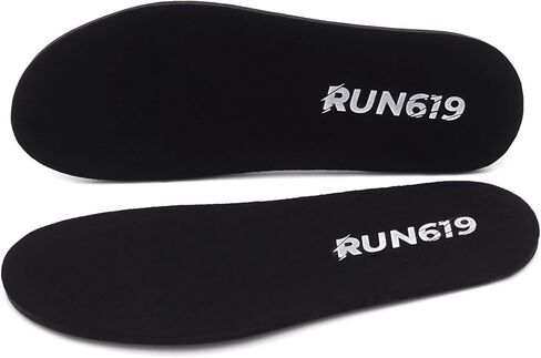 WIDE Run 619 Shoe Insoles - Zero Drop Profile, Traditional Shape, Foot Forming, Wide Width - Thick, Firm, Flat Shoe Inserts - Men's 5-6 / Women's 5-7 in Kuwait