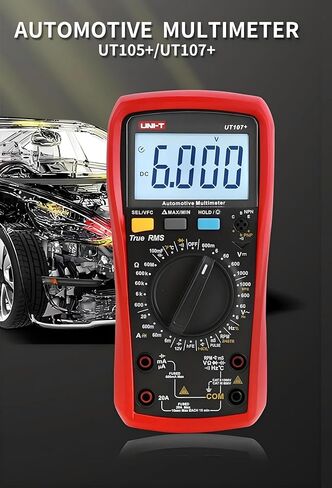 UNI-T UT107+ Automobile Multimeter High Precision True RMS Automobile Automatic Range Actual Value Digital Multimeter. in Kuwait