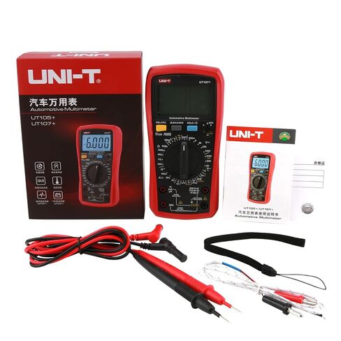 UNI-T UT107+ Automobile Multimeter High Precision True RMS Automobile Automatic Range Actual Value Digital Multimeter. in Kuwait